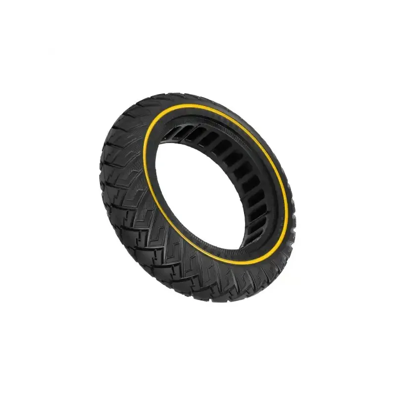 Ulip 250*64 Off-road Solid Tire with Yellow Circle 10 Inch 250X64 Off-Road Solid Tire For Xiaomi Mi4 Ultra/NAVEE S65C Electric Scooter Non-pneumatic Tubeless Tyre Partsand the same size as 10*2.3-6.5 Solid Tyre