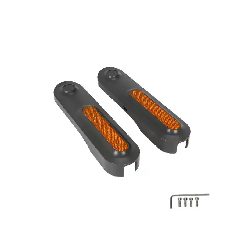 Gray Left And Right Rear Decorative Shells with Yellow Reflector Bars For Xiaomi4 Ultra Scooters for Xiaomi 4 Ultra Scooters