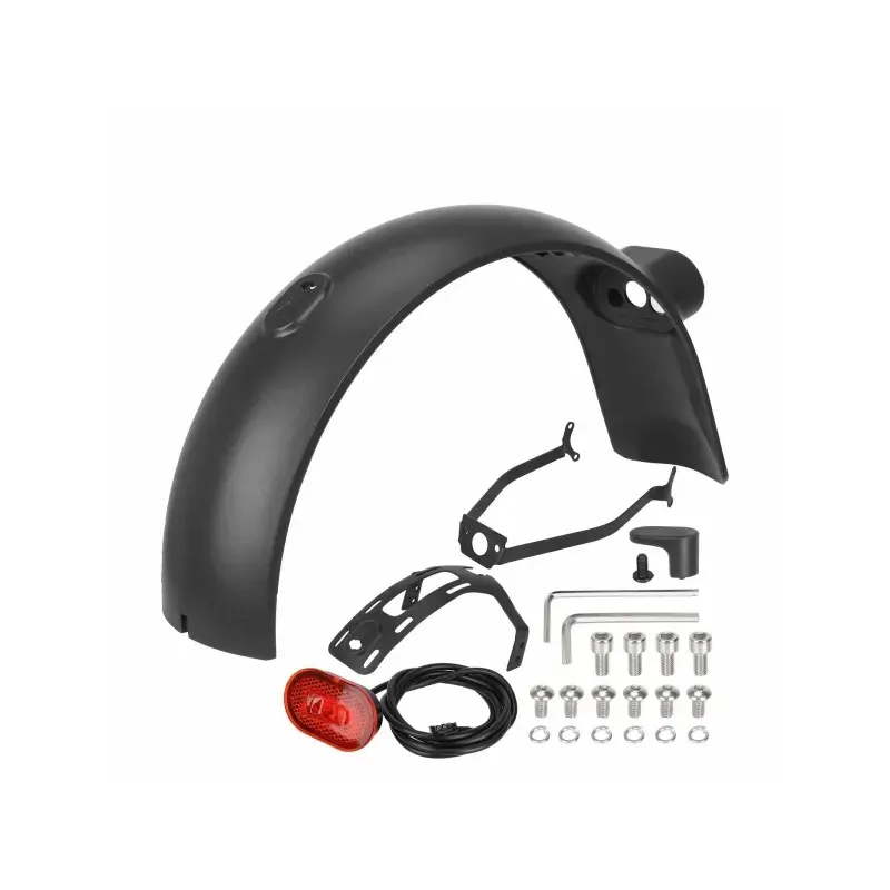 Rear Mudguard with Front Support Rear Fender and Hook for Xiaomi 4 Ultra Electric Scooter Rear Fender with Front Brackets
