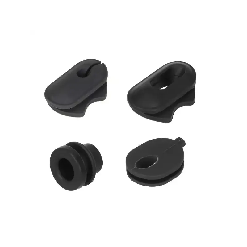 Original Black Silicone Cover Kit for Xiaomi Elite Scooter Original Elite Charging Port Waterproof Cover Oblique Tube Through The Plug front Tube Dust Plug Headlight Card Line Silicone Plug