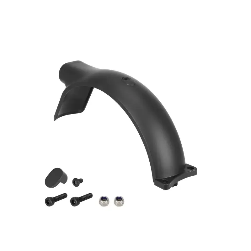 Black Original Xiaomi Elite Rear Mudguard with Screws and Hook Tire Waterproof Rear Mudguard Replacement Parts for Xiaomi Elite Electric Scooter Tire Splash Proof ABS Plastic Fender Protection Parts