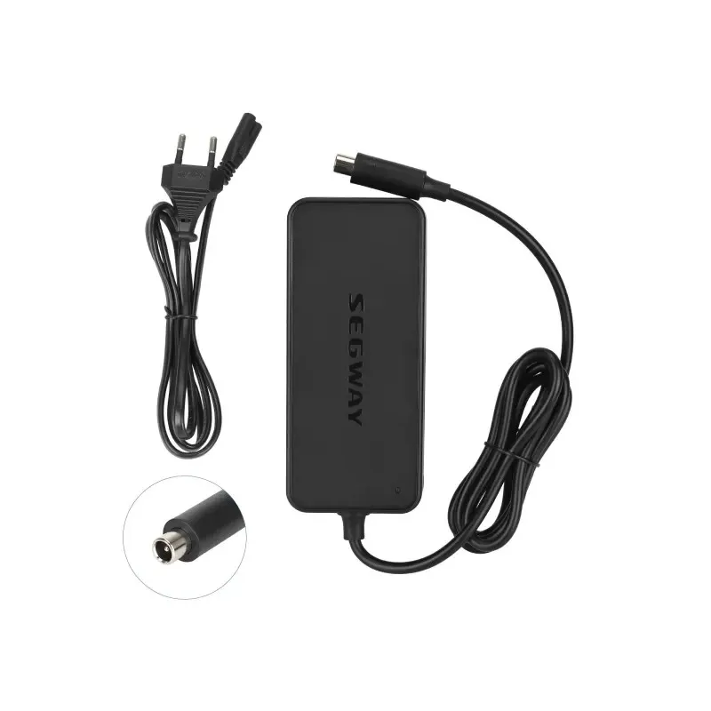 Original Charger Adapter EU Plug for Segway Ninebot Max G30 Electric Scooter 36V 42V 1.7A Domestic Original Charger Device Power Charger Adapter for Ninebot MAX G2 G30LP F65 F40 F30 F20 D28 D40 ES2 ES4 E22 E45 for 36V Lithium Battery Charger Scooter Parts