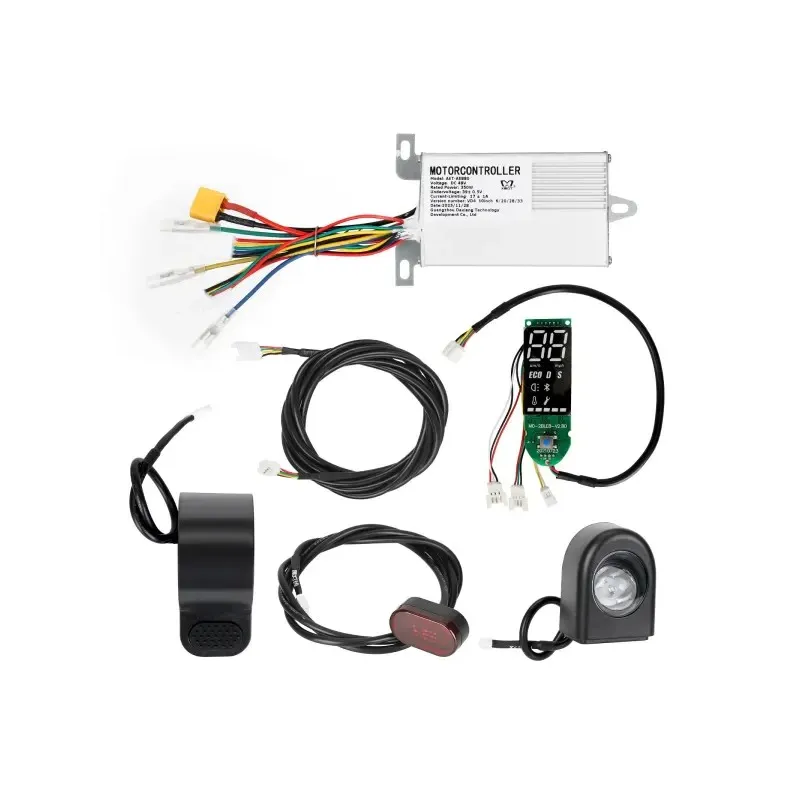 M0-14-pro Kit with Bluetooth 48V 18A Controller 6-Piece Set Controller, Bluetooth Board, Connection Cable, Headlight, Taillight, Throttle Accelerator