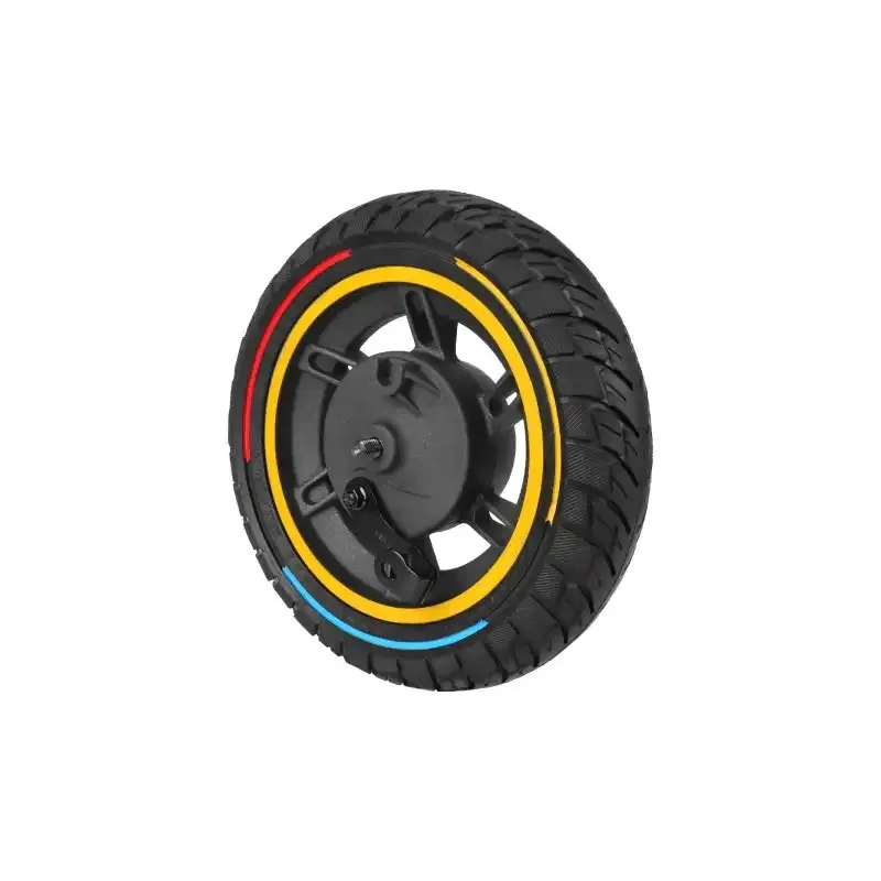 Ulip 10*2.5 with 45 Slot 60 70-6.5 Solid tire with Rim and Three Colours Circle for Segway Ninebot Max G30 scooters
