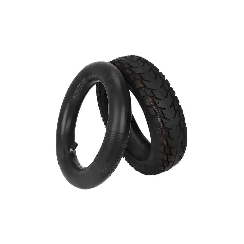Ulip 60/70-6.5 Off Road Tubeless Tire and Ulip 60/70-6.5 Inner Tube with Straight Valve 10 Inch 60/70-6.5 Electric Scooter Off-Road Tubeless Tires with Camera for Ninebot Max G30 Electric Scooter Replace Accessory