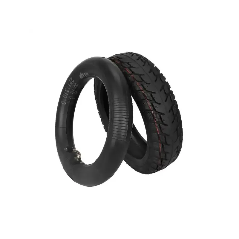 Ulip 60/70-6.5 Off Road Tubeless Tire and Ulip 60/70-6.5 Inner Tube with 90 Degree Valve 10 Inch 60/70-6.5 Electric Scooter Off-Road Tubeless Tires with Camera for Ninebot Max G30 Electric Scooter Replace Accessory