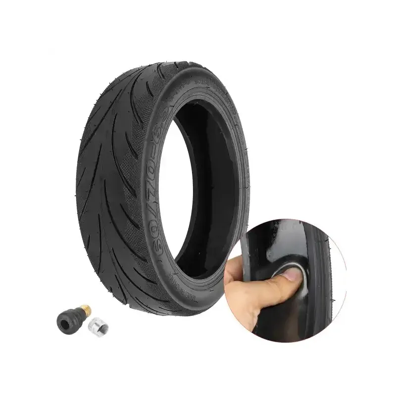 Innova 60/70-6.5 Self-repairing Tires with Gel and Valve for Ninebot MAX G30 KickScooter Electric Scooter 10 Inch 60/70-6.5 Front and Rear Self-healing Tyre with Goo Wheel Tire Parts