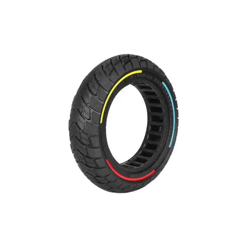 Ulip 10*2.5 60/70-6.5 Solid Tire with Three Colours Circle and 45mm Slot for Max G30 scooters Ulip 10*2.5 Honeycomb Explosion-proof Tires Max G30 G30D G30LP F2 F2 PRO F2 PLUS Electric Scooter 60 70-6.5 Solid Parts