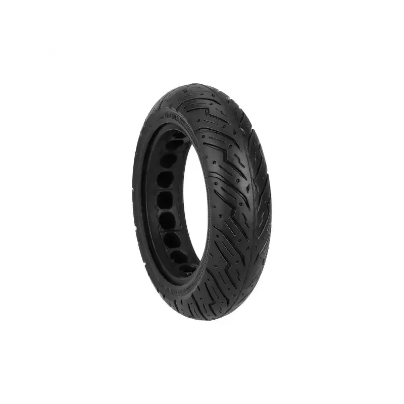 10*2.50 Solid Tire with 44mm Slot 10 Inch 10*2.50 Scooter Wheel 10X2.5 Solid Tire for Ninebot Max G30 G30L G30D Electric Scooter Explosion-Proof Hollow Honeycomb Tyre 60/75-6.5 Tubeless Tires