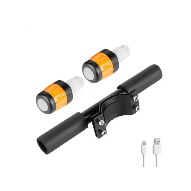 Ulip Kid Handle Bar with Black-orange Light for Ninebot ES1/ES2/ES3/ES4/ES5 and Max G30/G30D/G30LP scooters with Lighted Child Armrest Scooter with Lighted Child Armrest Electric Scooter Child Handle Grip with Multi-function LED Flash Children's Handrail