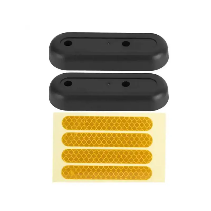 Rear Wheel Hub Protective Shell with Yellow Reflective Sticker Decals for Ninebot MAX G30 G30D KickScooter Electric Scooter Accessories