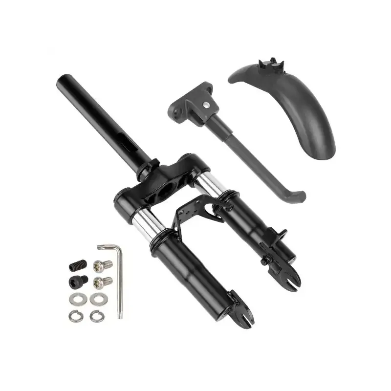 Front Suspension Fork for Segway Ninebot MAX G30 Pro Series Sharing Electric Scooter Shock Absorption Parts Anti-Vibration Accessories with Kickstand and Front Fender