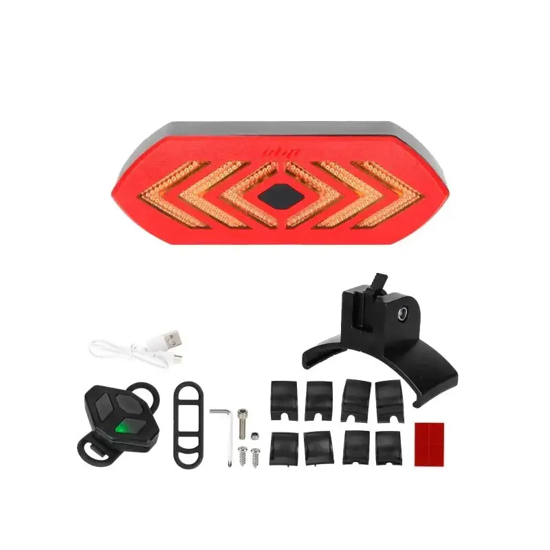 ULIP Universal Rear Fender Turn Light Kit Electric Scooter Turn Signal Light Smart Remote Multiple Modes Rear Fender Clip On Safety Brake Light for Xiaomi M365/1S/Pro/Pro2/Mi3/Mi4/Mi4 Pro/Mi4 Ultra Series & Ninebot Max G30/G30D/G30E/G30LP Electric Scooter