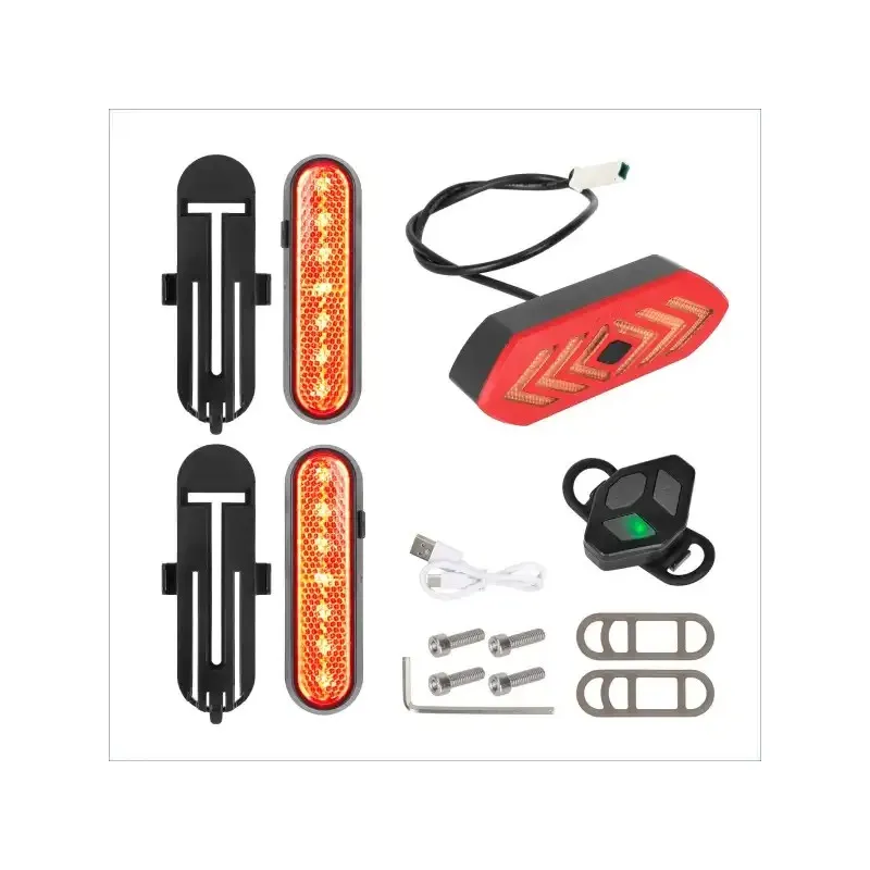 ULIP Scooter Turn Tail Light Kit for Segway Ninebot Max G30/G30E/G30LP Electric Scooter Intelligent Remote Control Turn Light USB Charging LED Safety Warning Light Standpipe Reflector Installation High Brightness Turn Warning Light Kit