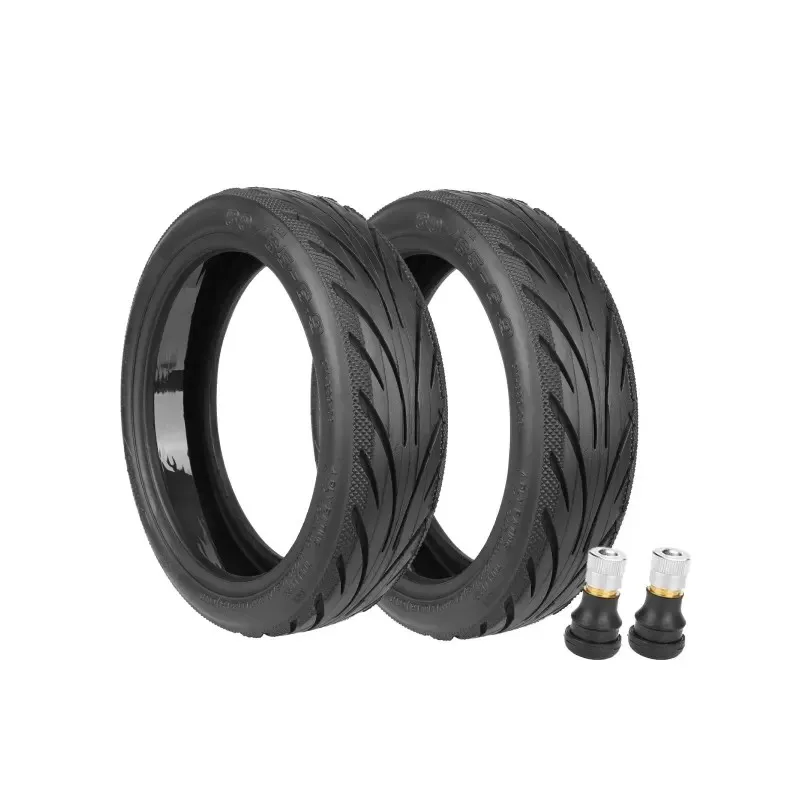 2 Sets of Yuanxing 60/65-6.9 Self-Repairing Tubeless Tire with Valve with Goo Glue Gel Self-healing Electric Scooter Tires 60/65-6.9 Tubeless Vacuum Tyre for Ninebot MAX G2 Non-slip Wear Resistant Tire Part