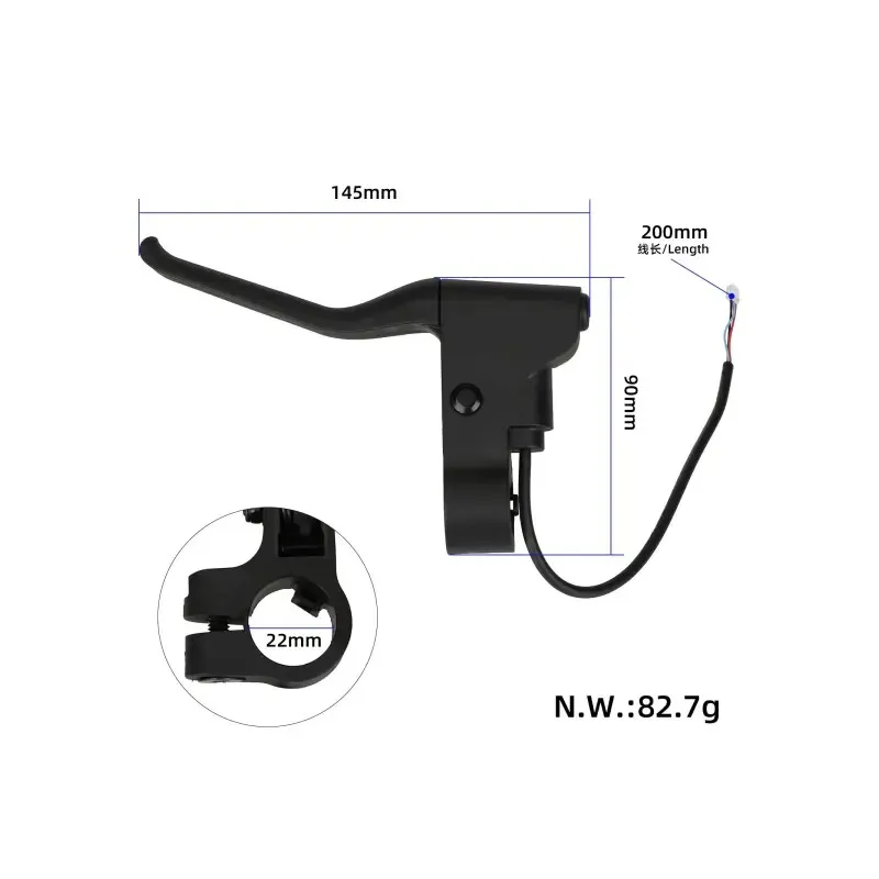 Original Segway Ninebot MAX G2 Left Brake Handle Electric Scooter Left Handbrake Brake Electronic Brake Original Accessories Brake Handle Handbrake Lever Brake Handle Power-Off Handle Brake