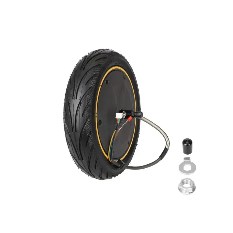 Original Segway Ninebot MAX G2 450W Motor with Yellow Circle Wheel Hub Motor Assembly Drive Wheel Ninebot Max G2 Folding Electric Scooter 10 Inch Wheel Hub Motor 36V 450W Rear Wheel Drive Motor Parts Scooter Engine