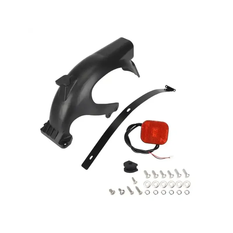 Segway Max G2 Rear Fenders with Light Hook Screws and Iron Layer Segway Ninebot Max G2 Rear Mudguard with Hook Water Barrier Electric Scooter Rear Fender Hook Bracket Integrated Splash Guard Accessories Scooter Mudguard