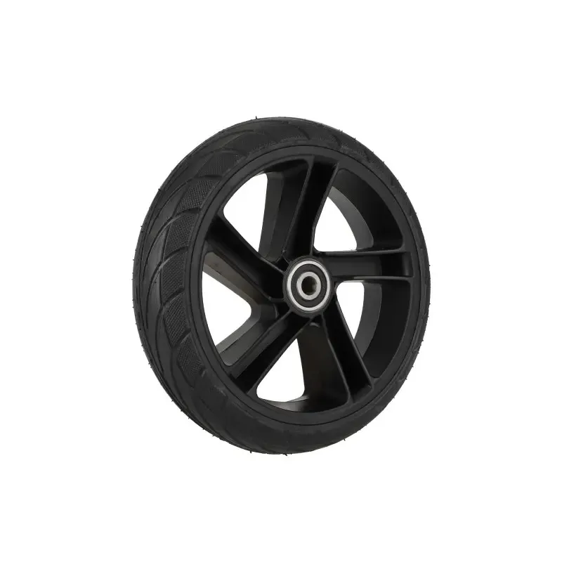 Rear Wheel Hub with Solid Tire Assembly for Ninebot ES1 ES2 ES4 Electric Scooter 8 Inch Solid Tire Alloy Hub Rim Replacement Parts