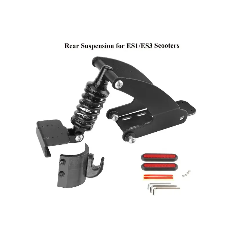 Black Rear Suspension Rear Shock Absorber Fork Kit for Segway Ninebot ES1/ES3 ES2/ES4/ES5 Electric Scooter Parts Accessory with Patent E-Scooter ES Serial Suspension
