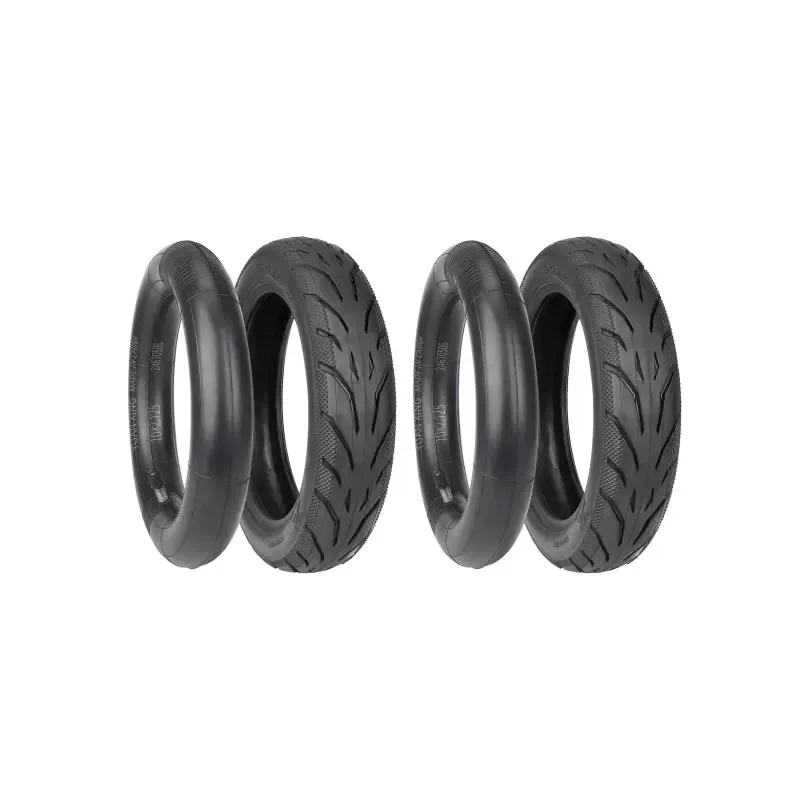 2 Sets Yuanxing 10*2.125 Inner Tube and Tire for Segway F20 F25 F30 F40 Scooters Xiaomi 4 Lite 2nd Gen 10x2.125 Inner Tube Outer Tyre and 10 Inch Outer Wheel Inflation Inner Tube Part for Segway Ninebot F20 F25 F30 F40 E-Scooter