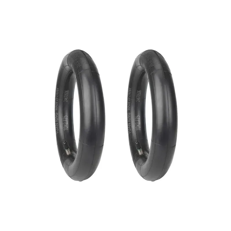 2 PCS Yuanxing 10x2.125 Inner Tube 10*2.125 Camera with Long Straight Valve for Ninebot F20 F25 F30 F40 F-Series Xiaomi 4 Lite 2nd Gen Black Durable Rubber Tire Electric Scooter Parts