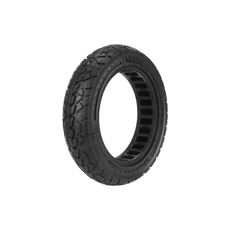 NEDONG 10*2.125 Black Solid Off-Road Tire with 42.5mm Slot Groove 10 Inch 10x2.125 Solid Tire Suitable for Segway Ninebot F20 F25 F30 F40 Electric Scooter Rubber Solid Tire Accessories