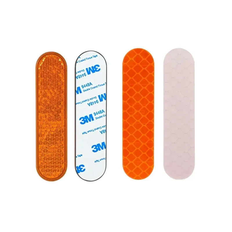 Orange Front Fork Reflector Reflective Stickers Bars for Front Fork Protective Shell Side Covers of F20F25F30F40 Scooter Front Fork Ninebot F Series Parts
