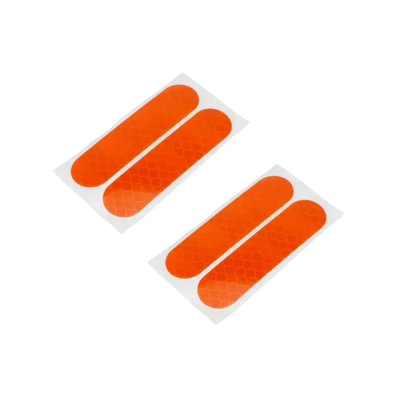 4 PCS Orange Self-Adhesive Reflective Stickers for Segway Ninebot F20 F25 F30 F40 Scooter
