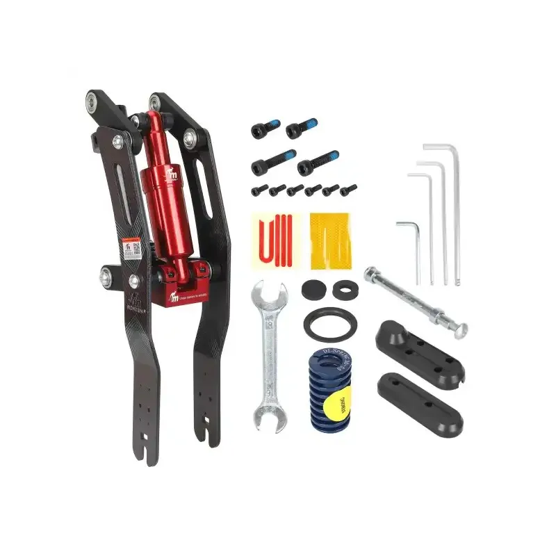 Black-red Monorim Front Suspension for Segway Ninebot F20/F25/F30/F40 scooters Monorim Front Suspension Fork Shock Absorber Kit Cushioning Kit