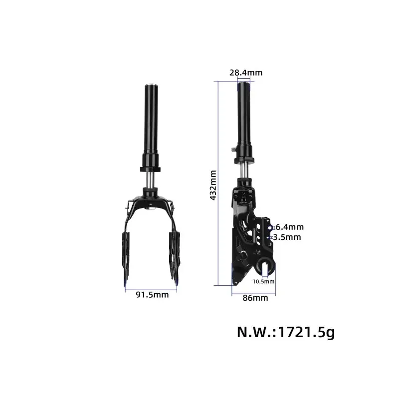 Genuine Ninebot F3 Front Fork Suspension System Front Fork Suspension for Electric Scooters Front Hydraulic Shock Absorber Metal Front Fork Shock Absorber Hydraulic Shock Absorber