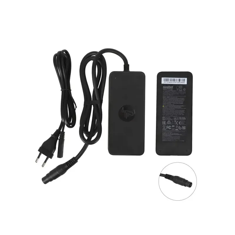 Original 53.6V3.9A Fast Charger for Segway Ninebot G3 F3 ZT3 Electric Scooter with Large RoundHead and EU Standard Fast Charger Electric Scooter Charger Power Adapter EU Standard Charger Battery Charging Transformer