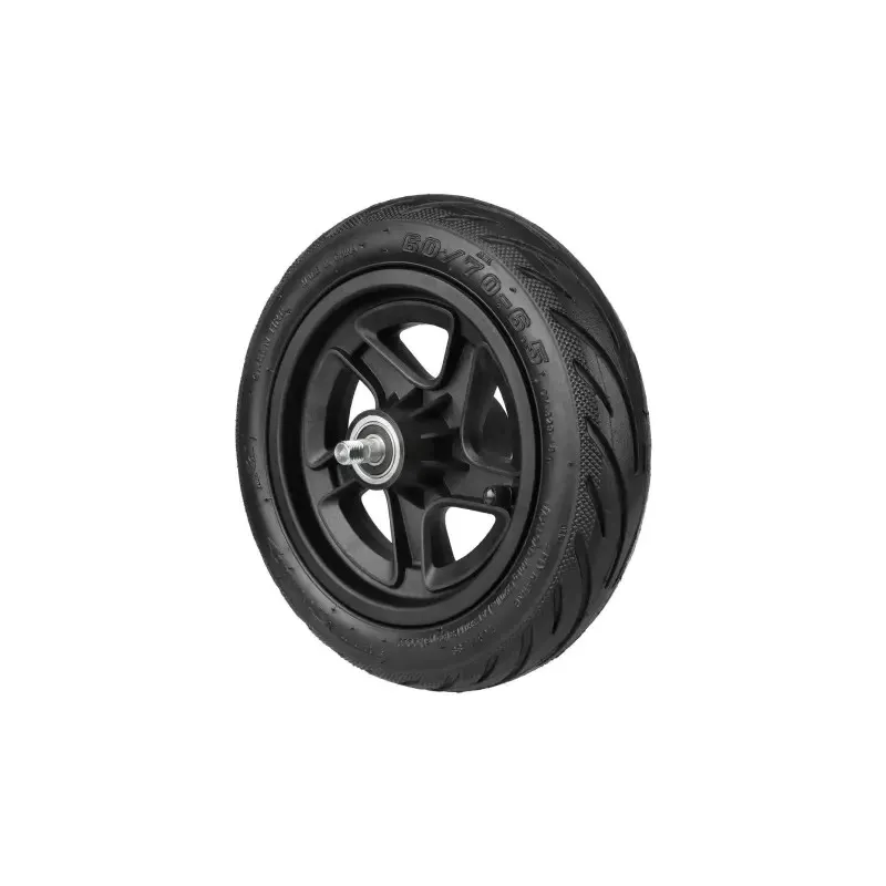 Genuine Ninebot F3 Front Wheel Assembly Electric Scooter Parts Inflatable Front Wheel Assembly Self-Sealing Tubeless Tire Hub Disc Brake System