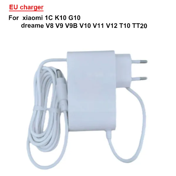  EU charger For  xiaomi 1C K10 G10/ dreame V8 V9 V9B V10 V11 V12 T10 TT20 