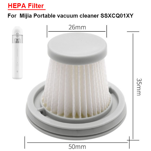   HEPA Filter  For  Mijia Portable vacuum cleaner SSXCQ01XY  