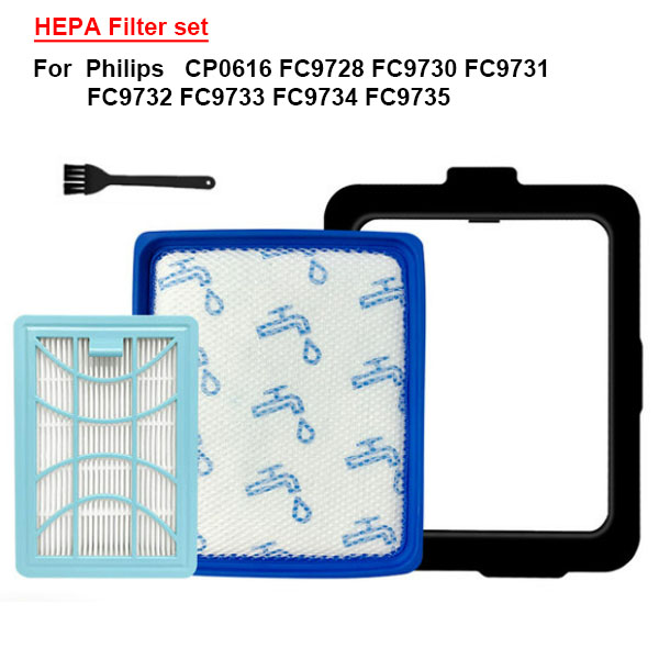  HEPA filter set for Philips CP0616 FC9728 FC9730 FC9731 FC9732 FC9733 FC9734 FC9735 