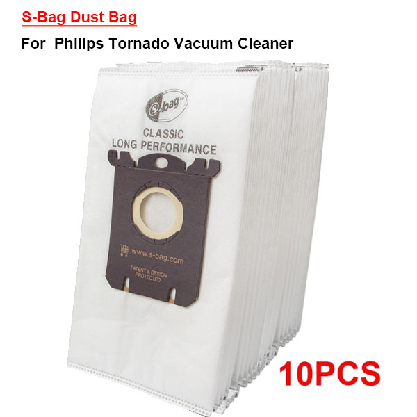 10 pc/lot Vacuum Cleaner Bags S-Bag Dust Bag Accessories for Philips Tornado Vacuum Cleaner 