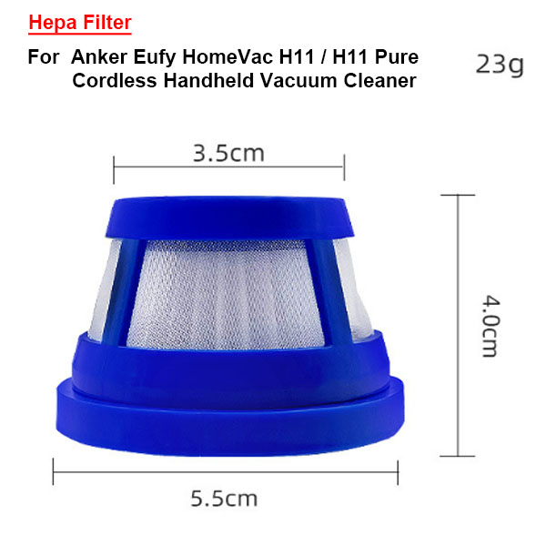 Hepa Filter Kit for Anker Eufy HomeVac H11 / H11 Pure Cordless Handheld Vacuum Cleaner 