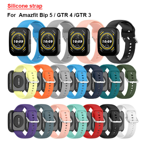  22mm Silicone strap For  Amazfit Bip 5 / GTR 4 /GTR 3 