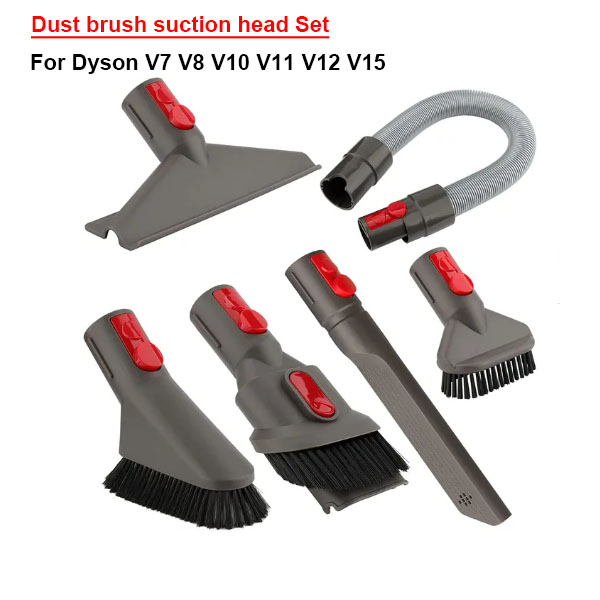  Dust brush suction head Set For Dyson V7 V8 V10 V11 V12 V15	 