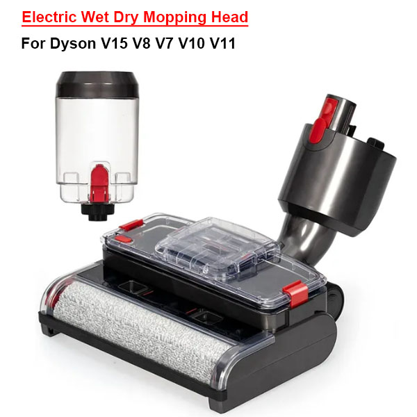  Electric Wet Dry Mopping Head For Dyson V15 V8 V7 V10 V11  