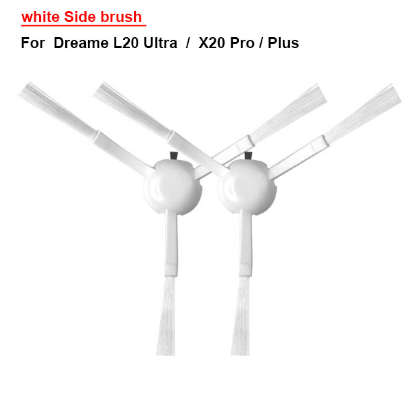 white Side Brush For  Dreame L20 Ultra  /  X20 Pro / Plus 