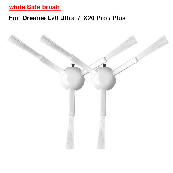  white Side Brush For  Dreame L20 Ultra  /  X20 Pro / Plus  