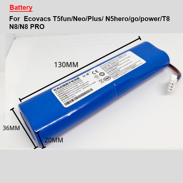  Battery For  Ecovacs T5fun/Neo/Plus/ N5hero/go/power/T8 N8/N8 PRO 