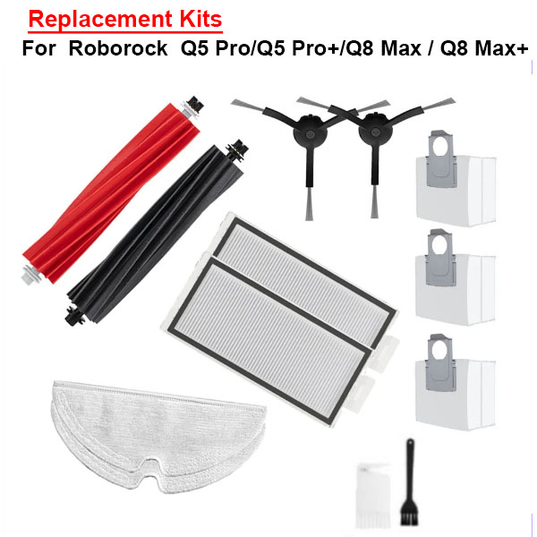 Replacement Kits For  Roborock  Q5 Pro/Q5 Pro+/Q8 Max / Q8 Max+