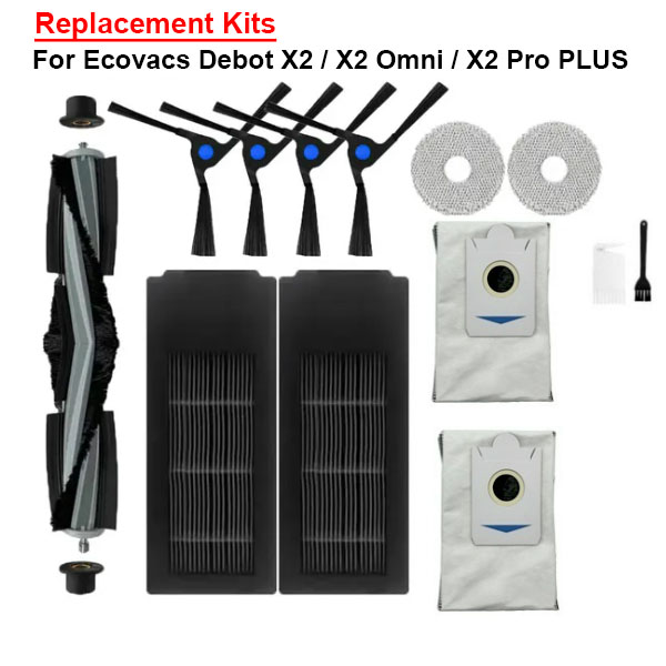 Replacement Kits For Ecovacs Debot X2 / X2 Omni / X2 Pro PLUS	