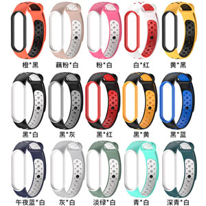 Breathable Silicone Strap  For miband 5