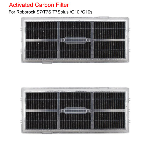  2pcs Activated Carbon Filter for Roborock S7/T7S T7Splus /G10 /G10s 