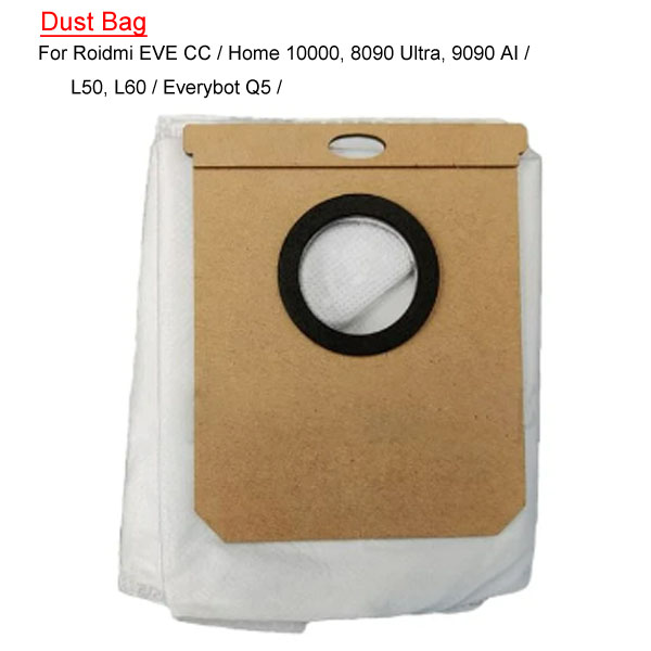  Dust Bag For Roidmi  EVE CC  / Home 10000, 8090 Ultra, 9090 AI / L50, L60 / Everybot Q5 / 