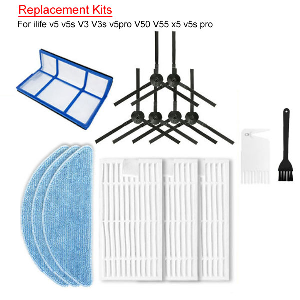 Replacement Kits For ilife v5 v5s V3 V3s v5pro V50 V55 x5 v5s pro